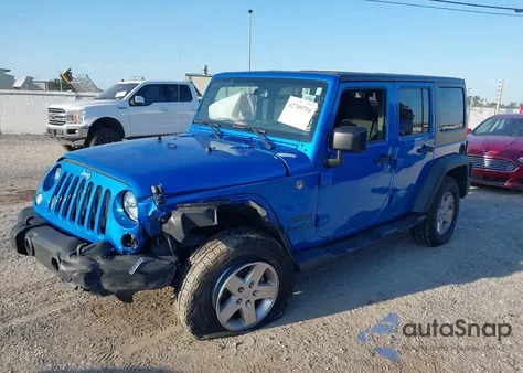 2016 Jeep Wrangler Unlimited Sport z USA, uszkodzony, nr VIN 1C4BJWDG9GL257053